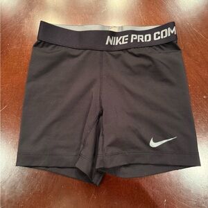Nike Women's Black Pro Athletic Shorts